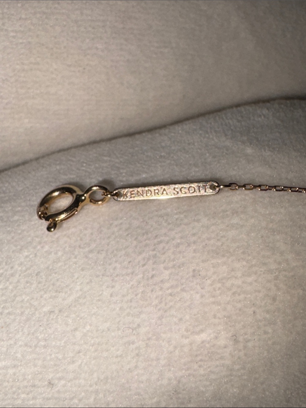 Kendra Scott 14k Gold and Diamond football Pendant Necklace - Picture 2 of 7